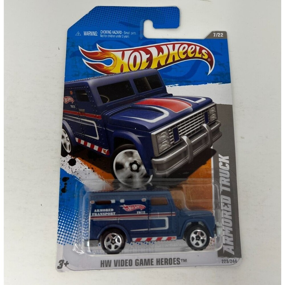 2011 Hot Wheels Armored Truck HW Video Game Heroes Die Cast #229/244